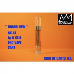 1g c-cell thc vape cart AK47 20 new flavours, super potent King Of Carts 