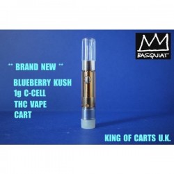 1g c-cell thc vape cart Blueberry Kush new flavours, super potent King Of Carts 