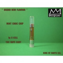 1g c-cell thc vape cart Mint Chocolate Chip 20 new flavours, super potent King Of Carts 