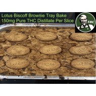 Lotus Biscoff Brownie THC Tray Bake 150mg per slice