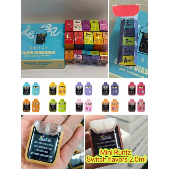 Runtz Mini Dual Flavour Liquid Diamond 2000mg Vape pens