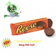 Reese Cups, Pack of 3 - 50mg THC In Each Cup.