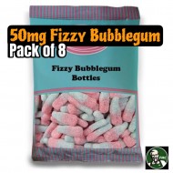 50mg Fizzy Bubblegum Bottles Pack of 8