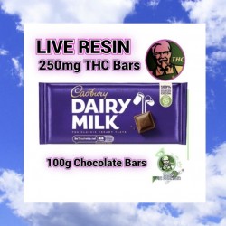 Live Resin Cadburys 100g Dairy Milk Bar With 250mg Resin