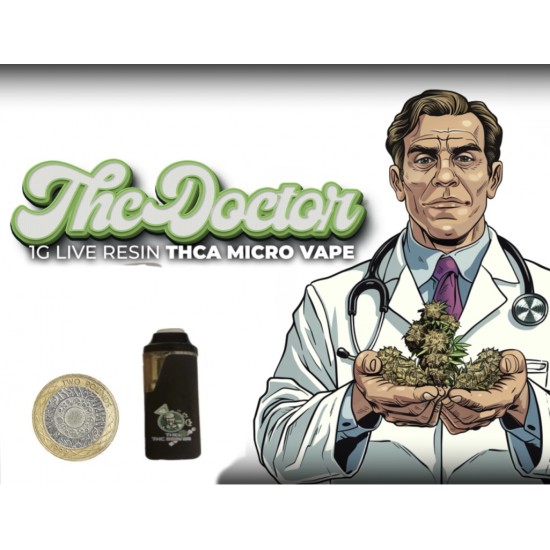 THC Doctors Branded 1g Live Resin & THCA Micro Vape Pens 