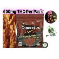 600mg THC Doritos Flamin Hot in Doweedos packs.
