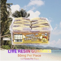 Live Resin Giant Cola Bottles 50mg Per Piece,Pack of 10