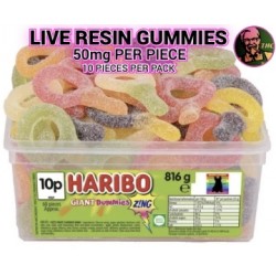 Live Resin Gummies 500mg Per pack Solventless Extraction