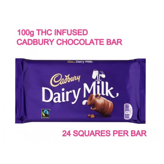 Cadburys Dairy Milk Bar - 250mg THC Distillate. 