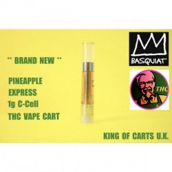 THC Oil Vape Cart 1g C-Cell 90% THC Pineapple Express Flavour