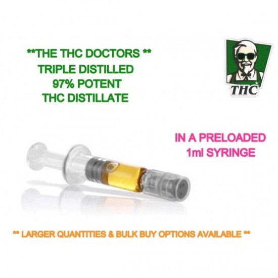 THC Distillate Preloaded Syringe - 1ml - Ready To Use THC Distillate Preloaded Syringe - 1ml - Ready To Use