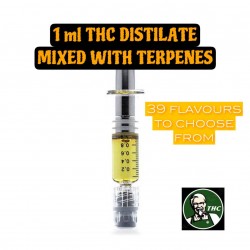 THC Distillate Preloaded Syringe with Terpenes - 1ml - Ready To Use